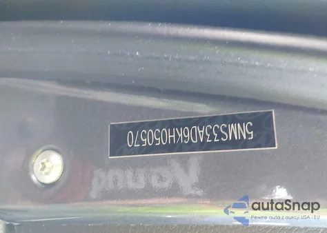 2019 Hyundai Santa Fe Sel z USA, uszkodzony, nr VIN 5NMS33AD6KH050570